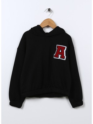 Aeropostale Sweatshirt, 9-10 Yaş, Siyah