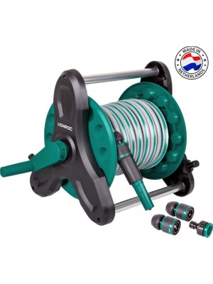 Vonroc 10m Sulama Hortum Makara Seti Hafif ve Taşınabilir Ergonomik Tasarım ile Kolay Kullanım