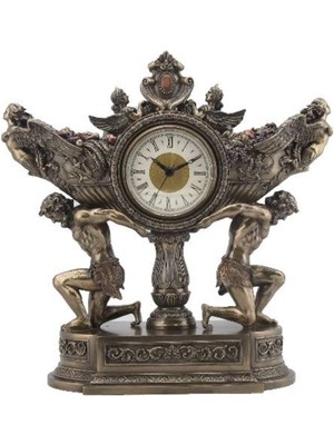 Wise Wıse Veronese Serisi-Wıse Hasat Taşıyan Saat-13,5*29,5 Cm.– Dekoratif Obje