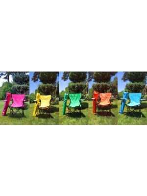 Bronzy Katlanır Kamp Sandalyesi 6 Adet