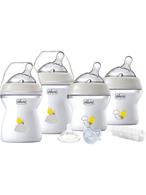 Chicco NaturalFeeling Biberon Seti 2 Adet BPA İçermez Polipropilen Şeffaf Ortodontik Emzikli