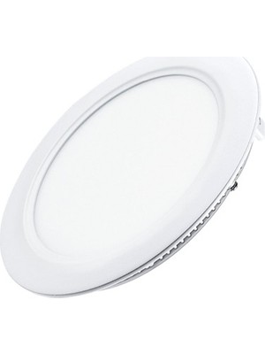 Ack 15 Watt 1275 Lümen Beyaz Kasa Beyaz Işık Yuvarlak Sıva Altı Led Panel Armatür ( Ap01 - 01530 )