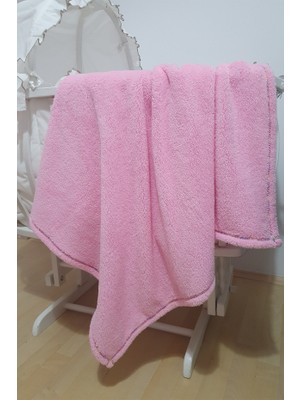 Fronte Home Bebek Çocuk Battaniyesi Yumuşak Peluş Wellsoft Pembe