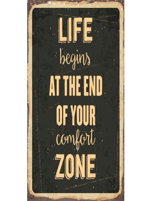 Hayat Poster Hayat (10 cm x 20 Cm) Mini Retro Ahşap Poster