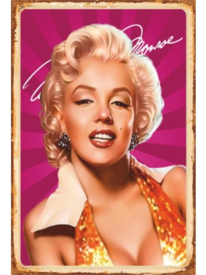 Hayat Poster Mrylin Monroe Retro Ahşap Poster