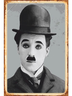 Hayat Poster Charlie Chaplin Şarlo Retro Ahşap Poster