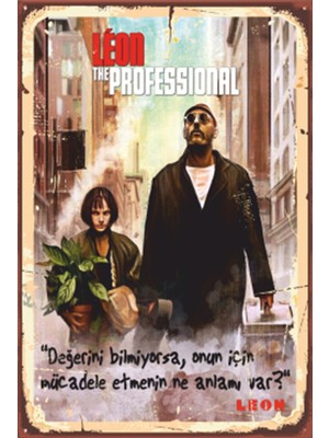 Hayat Poster The Leon Mathilda Sinema Retro Ahşap Poster