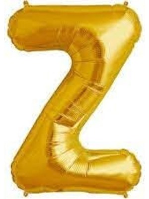 Hknys Z Harfi Altın (Gold) Renk   Folyo Balon-40 Santim -Harf Isim Folyo Balon
