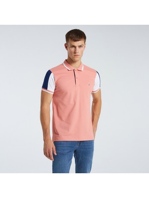 Nautica Erkek Pembe Classic Fit Kisa Kollu Polo KC25603T.6GA