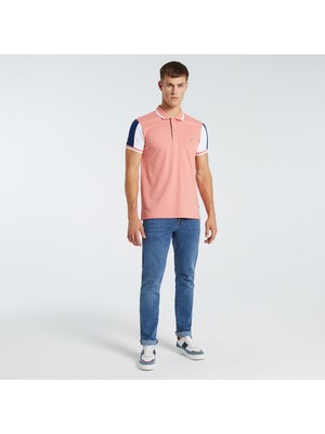 Nautica Erkek Pembe Classic Fit Kisa Kollu Polo KC25603T.6GA