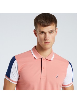 Nautica Erkek Pembe Classic Fit Kisa Kollu Polo KC25603T.6GA