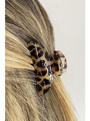 Takıştır Leopar Desenli Mandal Toka