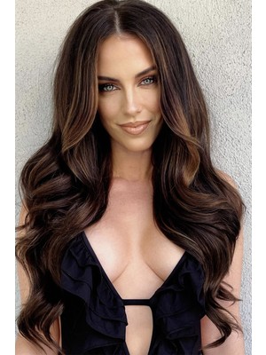 Takıştır Isıya Dayanıklı Yarımay Çıt Çıt Saç 4# Çikolata Kahve Dalgalı 60 cm 110 gr