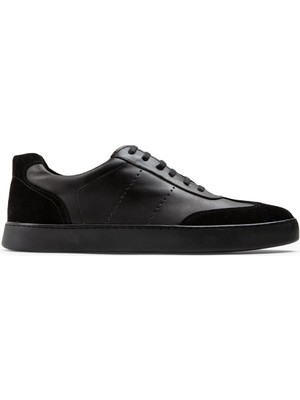 Deery Hakiki Deri Siyah Sneaker Erkek Ayakkabı
