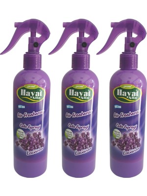 Hayat Oda Kokusu Sprey 350 ml Lavanta 3 Adet