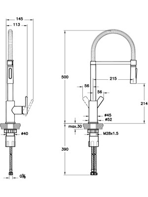 Artema Maestro Pro A42152 Eviye Bataryası, Krom