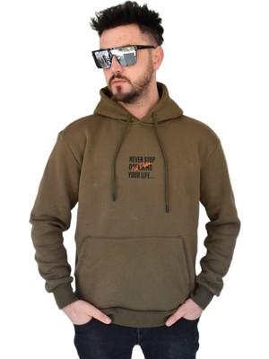 Dynamo Erkek Oversize Kapüşonlu Sweatshirt 6742 BGL-ST02313