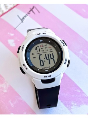Captiva Diğital 30 mt Suya Dayanıklı Alarm-Kronometre-Takvim-Aydınlatmalı Spor Çoçuk Kol Saati