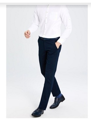 Fires Giyim Erkek Klasik Kesim Keten Pantolon