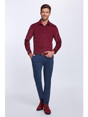 Hemington Pamuklu Lacivert Regular Fit Chino Pantolon
