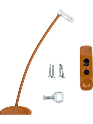 Huzuraks Kidmix Çelik Halatlı Pvc-Pencere Çocuk Emniyet Kilidi 1 Adet