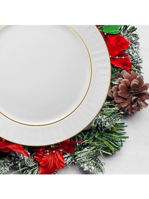 Güral Porselen Sedef Düz Tabak 25 Cm 6'lı