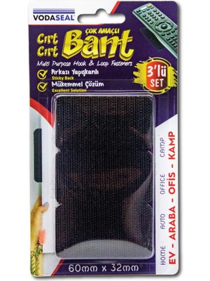 Vodaseal Çok Amaçlı Cırt Cırt Bant 3 Adet 60 mm x 32 mm