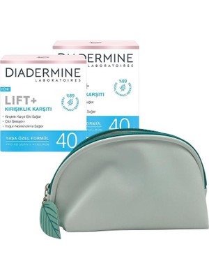 Diadermine Krem Lift+ 40+ x 2 ve Diadermine Çanta Hediyeli