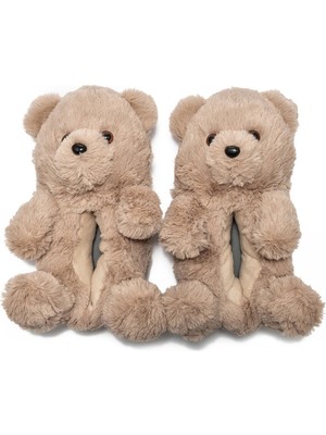 Twigy Kadın Teddy Desenli Z Tw AA0663 Panduf Eva Kumaş Sünger Malzemeden Üretilmiştir