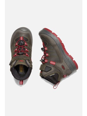 Keen Redwood Mid Wp - Su Geçirmez Çocuk Botu - Haki