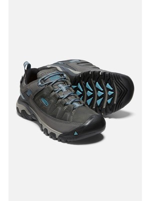 Keen Targhee 3 Wp W-Magnet/atlantic Blue - Su Geçirmez Kadın Yürüyüş Ayakkabısı - Gri