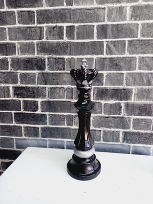 Cemrela Art Dekoratif Satranç Şah Objesi Büyük Boy, Hediyelik, Süs Eşyası