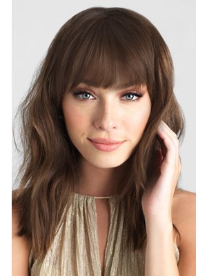 Takıştır Takma Kahkül - Küllü Kahve - 8# - Uzun Kenarlı