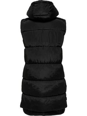 Only Onlnora Puffer Waistcoat cc Otw Kadın Yeleği 15235033-BLACK Siyah