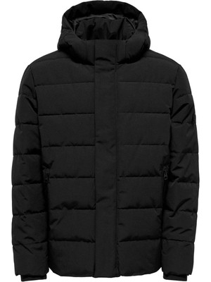 Only Onscayson Puffa Otw Erkek Günlük Mont 22019598-BLACK Siyah