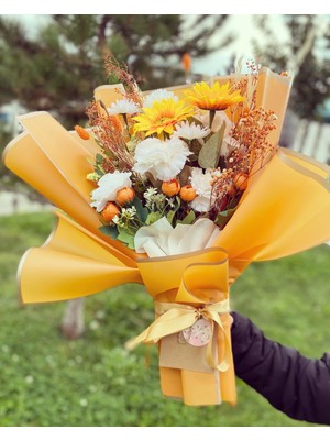 Z&B Flowers Sevgiliye Hediye Yapay Çiçek  Sevgiliye Hediye İsteme Çiçeği Gelin Çiçeği Buketi