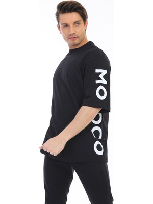 Mococo Baskılı Siyah Erkek Tshirt MC2246