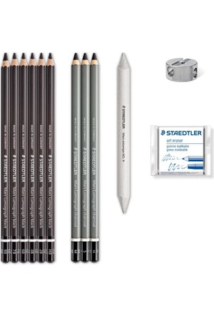 Staedtler Mars Lumograph Drawing Pencils - 20 Pencil Set