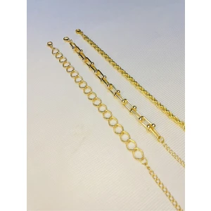 Bers Aksesuar Kadın Altın Kaplama Saat Yanı Zincir Bileklik