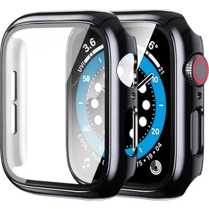 Apple Watch Seri 7/8/9 45mm ile Uyumlu Ekran Kasa Koruyucu Kapak Kılıf 360 Tam Koruma