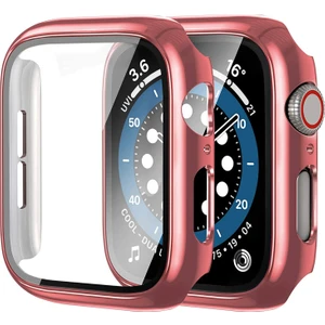 Apple Watch Seri 7/8/9 45mm ile Uyumlu Ekran Kasa Koruyucu Kapak Kılıf 360 Tam Koruma