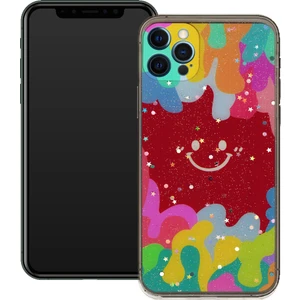 Smart Tech Apple Iphone 12 Pro Max  Gülen Yüz Sert Slikon Kılıf