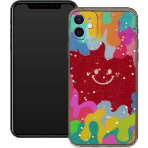 Smart Tech Apple Iphone 12 Mini  Gülen Yüz Sert Slikon Kılıf