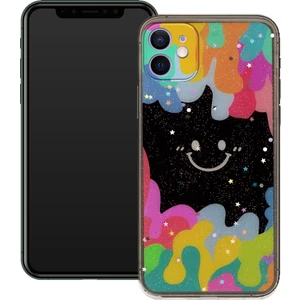 Smart Tech Apple Iphone 12 Mini  Gülen Yüz Sert Slikon Kılıf