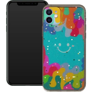 Smart Tech Apple Iphone 12 Mini  Gülen Yüz Sert Slikon Kılıf