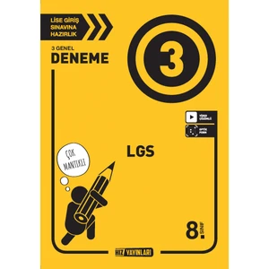 Hız Yayınları 8. Sınıf LGS 3'lü Deneme - LGS Deneme