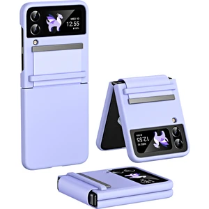 Samsung Galaxy Z Flip 4 Cilde Duyarlı Deri Tutkal Zinciri Cep Telefonu Kılıfları(Yurt Dışından)