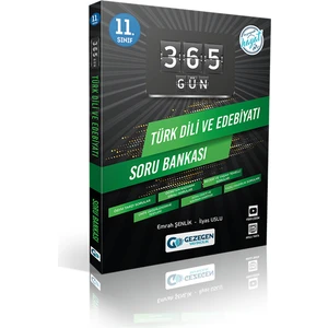 Gezegen Yayıncılık 11.Sınıf 365 Gün Serisi Türk Dili ve Edebiyatı Soru Bankası 1022