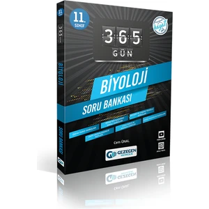 Gezegen Yayıncılık 11.Sınıf 365 Gün Serisi Biyoloji Soru Bankası 1022