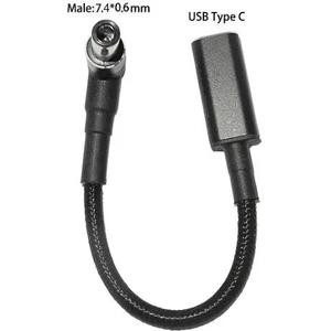 Dişi Type C - Erkek 7.4x0.6mm Hp Dönüştürücü Kablo Tip-C To 7406HP